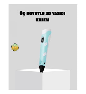 Mey İthalat® 3D Kalem Ergonomik ve 1.75 mm Filament Destekli FDM Yazıcı Kalemi