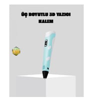 Mey İthalat® 3D Kalem Ergonomik ve 1.75 mm Filament Destekli FDM Yazıcı Kalemi
