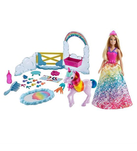 Barbie Dreamtopia Bebek ve Tek Boynuzlu At GTG01