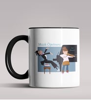 Kişiye Özel Müzik Öğretmeni Tasarımlı Siyah Renk Kupa Bardak 3 (Siyah)