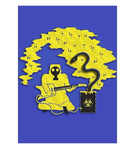 King Gizzard Flying Microtonal Banana Albüm Kapağı Ürün Tablo Ahşap Poster Dekoratif