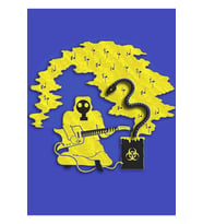 King Gizzard Flying Microtonal Banana Albüm Kapağı Ürün Tablo Ahşap Poster Dekoratif