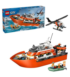 LEGO City Sahil Güvenlik Kurtarma Botu ve Helikopteri 60504