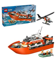 LEGO City Sahil Güvenlik Kurtarma Botu ve Helikopteri 60504