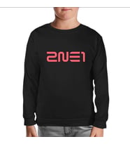 2NE1 - Logo Siyah Çocuk Sweatshirt