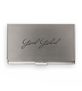 İsme Özel İmzalı Metal Kartlık