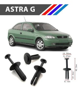Opel Astra G Tampon Klipsi 51111964186 M1764 50 Adet