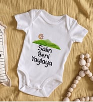 BK Kids Salın Beni Yaylaya Tasarımlı Bebek Body Zıbın - Model 1