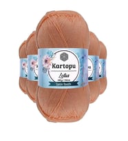 5 Adet Lotus Bikini Büstiyer Bluz Örgü İpi K277 Şeftali