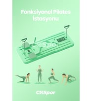 Pilates Tahtası Seti Reformer Etkili Çok Amaçlı Direnç Lastikli Diz Minderli Ev Tipi Pilates Aleti (Yeşil)