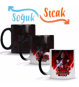 Star Wars Os Ultimos Jedis Sihirli Kupa Bardak Porselen