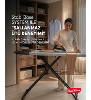 Ceraware Nero Premium Ütü Masası Sallanmaz StabilBase Sistem Kalın Boru Büyük Boy Profesyonel Ütü Deneyimi