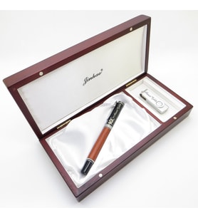 Yüzüncü Yıl (100. Yıl) Özel Set - Ahşap Premium Kutu + Roller Kalem + Usb Bellek Set - İsme Özel (Karışık)
