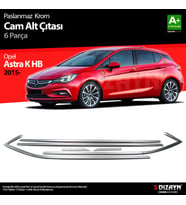 Opel Astra K HB Krom Cam Çıtası 6 Prç. 2015-2022