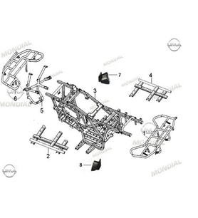Mondial Atv Au200 Şasi Turuncu Orj