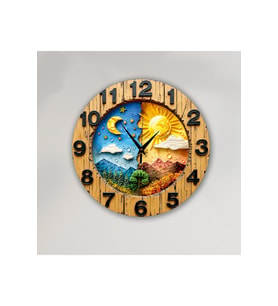 bilge Tasarım 2D GÖRÜNÜMLÜ BASKILI ÇOCUK ODASI Duvar Saati 30 x 30CM (Karışık)