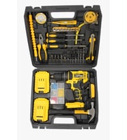 Dawreek 24 V Full Setli 37 Parça Çift Bataryalı Metal Şanzumanlı Şarjlı Matkap