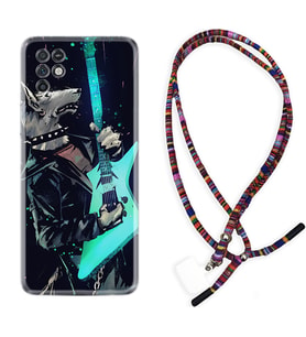 INFINIX Note 11 Pro Note 10 Hot 9 Play Kılıf Boyun Asklı Rasta Silikon Dog Guitar 1789