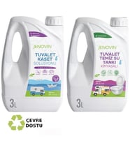 Jenovin Sifon Temizliği Karavan & Tekne Tuvalet Kimyasalı 3L  Katı Atık Parçalama Lavanta Kokusu