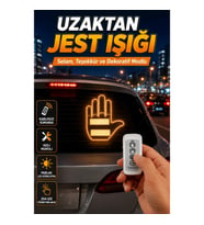 Araç İçin Uzaktan Kumandalı 203 LED Jest Işığı Selam Teşekkür ve Dekoratif Modlu