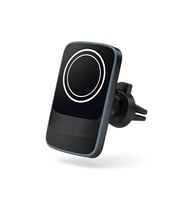 15W Magsafe Uyumlu Kablosuz Araç İçi Telefon Tutucu  3A Hızlı Şarj  Havalandırma Tipi 2in1 Stand (Kroko Siyah)