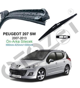 OTOZET 207 sw 2007 2013 ön arka silecek süprügesi takım 2007-2013