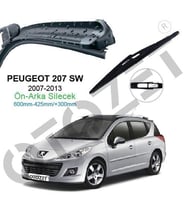 OTOZET 207 sw 2007 2013 ön arka silecek süprügesi takım 2007-2013