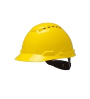 3M H700N-GU Mandallı Havalandırmalı Vidalı Emniyet Bareti - Sarı