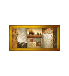 Manzara Temalı Kanvas Tablo 50 x 70 cm Gold Çerçeve