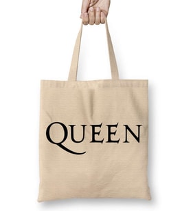 Queen Logo Bez Çanta Uzun Saplı