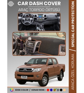 TOYOTA HILUX (2005-2014) Torpido Örtüsü Panel Halısı Torpido Koruma Tam Uyum UV Koruma Kaymaz
