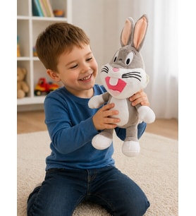 20 CM Bugs Bunny Peluş Oyuncak Sevimli Tavşan Peluş Yumuşacık Hediye ve Koleksiyonluk