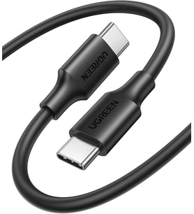 USB C to USB C 3A Hızlı Şarj ve Data Kablosu Siyah 2 Metre