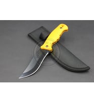 Namlu Kataforez Kaplama Yeniçeri Av Bıçağı (Sarı-Siyah)