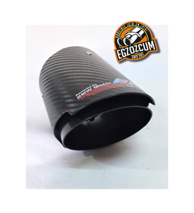 90 mm. Msport logolu tekli  siyah Akrapovic egzoz ucu