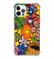 PrintiFy Apple iPhone 12 Pro Max Uyumlu Retro Color 2 Baskılı Şeffaf Köşe Korumalı Antişok Kılıf