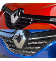Renault Clio 5 HB Krom Ön Panjur Ve Izgarası Set 8 prç. 2020 ve (Gri)