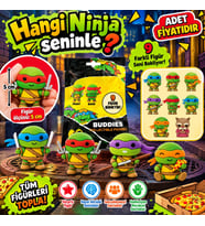 1020345 3D FİGÜR N TURTLES BUDDIES SÜRPRİZ PAKET NINJ 36D (adet fiyatıdır)