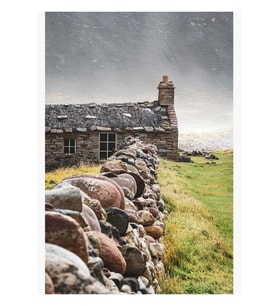 Rackwick Bothy Tablo Ahşap Poster Dekoratif