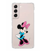 Samsung Galaxy S22 Plus Uyumlu Köşe Korumalı Antişok  Kapak Minnie Mouse Tasarımlı Şeffaf  Kılıf