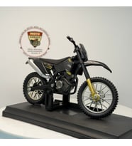 Siyah Enduro Cross - 1:18 Ölçek (12cm) Kutulu Standlı Diecast Motosiklet Modeli