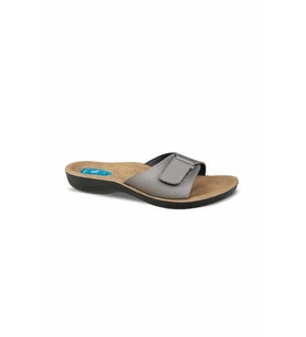 Ceyo 9808-15 Topuk Jelli Anatomik Taban Kadın Terlik Platin 36-40