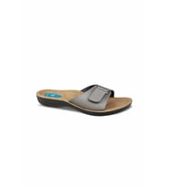 Ceyo 9808-15 Topuk Jelli Anatomik Taban Kadın Terlik Platin 36-40