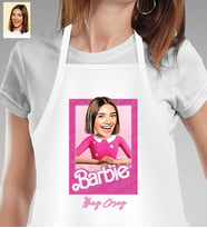 Kişiye Özel Barbie Tasarımlı Mutfak Önlüğü