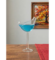 Kuş Figürlü Cam Biblo - Cam Kadeh - 150 ML (Şeffaf)