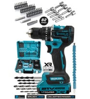 Assur Plus 21V 2.0Ah Çelik Mandren Kömürsüz Motor Darbeli Şarjlı Matkap Akülü Vidalama