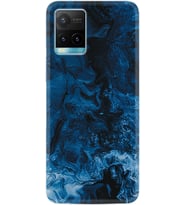 Vivo Y21S Kılıf Silikon Desen Özel Seri Blue Zigzag 1687