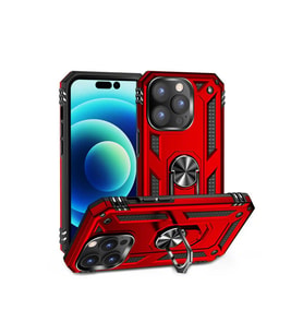 Apple iPhone 14 Pro Max Uyumlu Kılıf Zore Vega Kapak (Kırmızı)