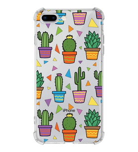 PrintiFy Apple iPhone 7 Plus Uyumlu Water Color 4 Baskılı Şeffaf Köşe Korumalı Antişok Kılıf