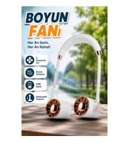 USB Şarjlı Katlanabilir Boyun Fanı 3 Kademeli Sessiz Taşınabilir Mini Vantilatör